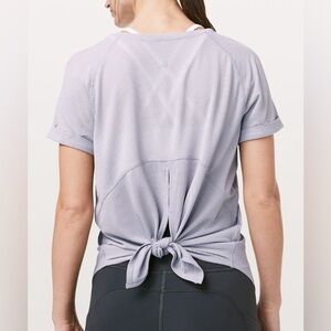 Lululemon Open Up Tie Back Tee